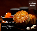 Premium White Lotus with Double Yolk (Low Sugar) Mooncakes